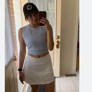 Lululemon Pace Rival Mid-Rise Skirts (2) Extra Long (15 in)-Sz 6 – Black & White